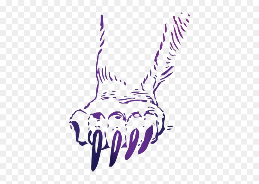Lion Paw Png Transparent Images - Bear Claw Clipart Black And White, Png Download - lion paw png