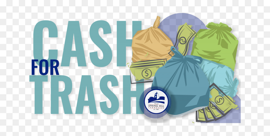 Cash For Trash Spring Hill - Illustration, HD Png Download - gash png