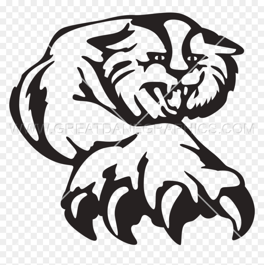 Lion Paw Drawing - Tiger Claws Png, Transparent Png - lion paw png