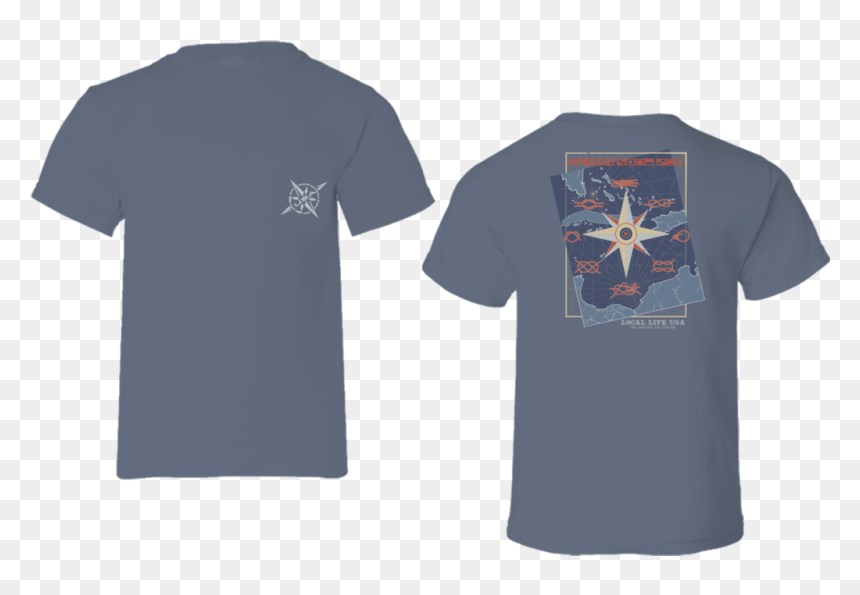 T-shirt, HD Png Download - nautical compass png