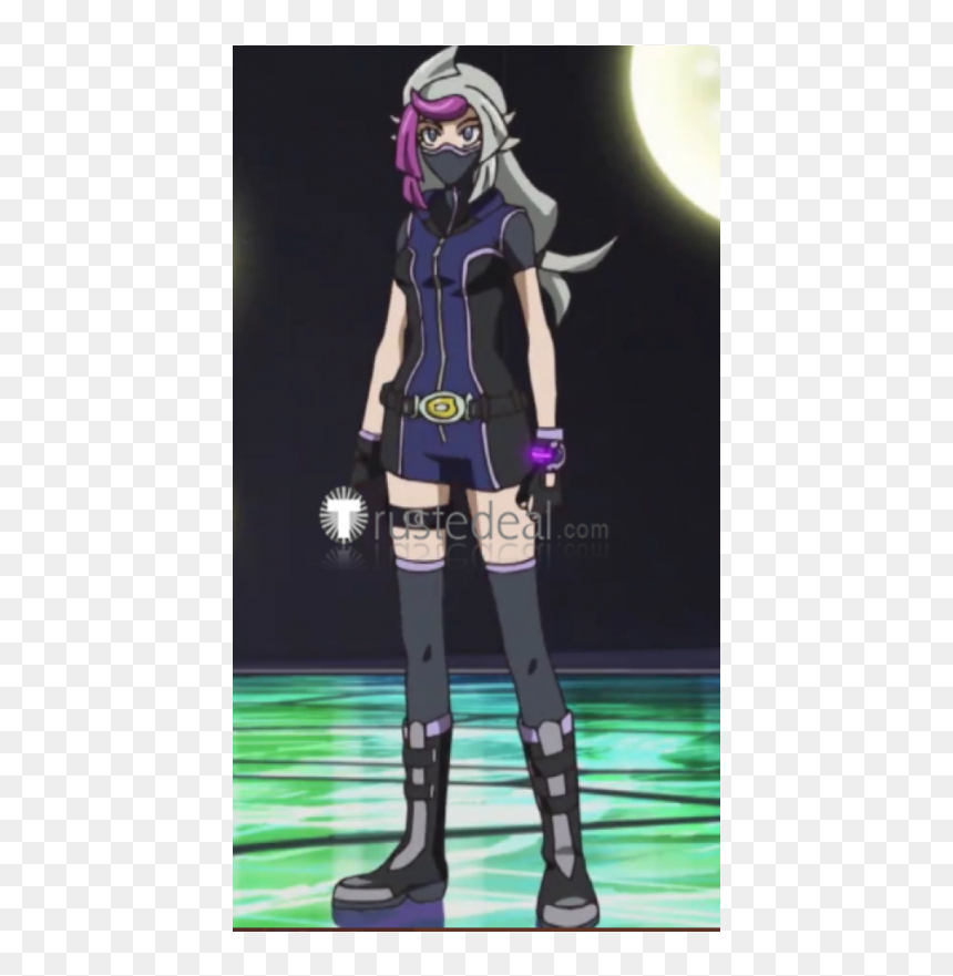 Yugioh Vrains Emma Bessho Ghost Girl Skye Zaizen Blue - Yugioh Vrains Fanciulla Fantasma, HD Png Download - ghost girl png