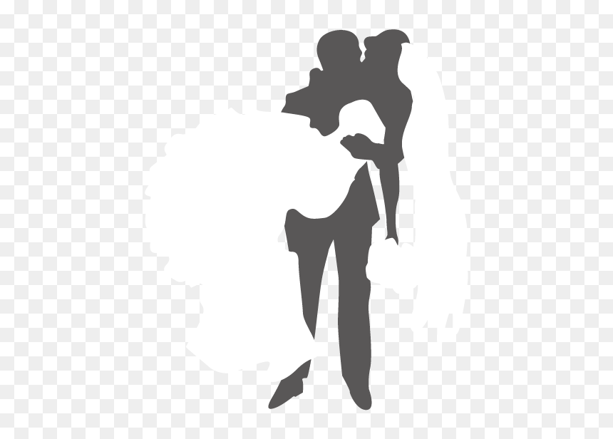 Couple Silhouette - Silhouette, HD Png Download - couple silhouette holding hands png