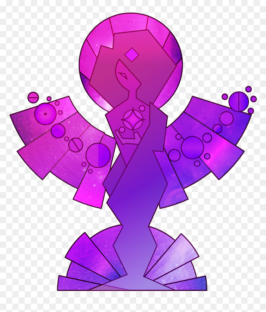 Transparent Mural Png - Steven Universe Diamante Morado, Png Download - mural png