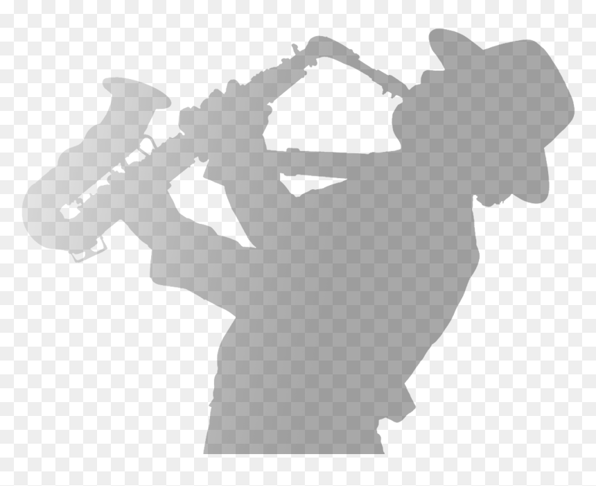 Saxophone Silhouette Png, Transparent Png - saxophone silhouette png