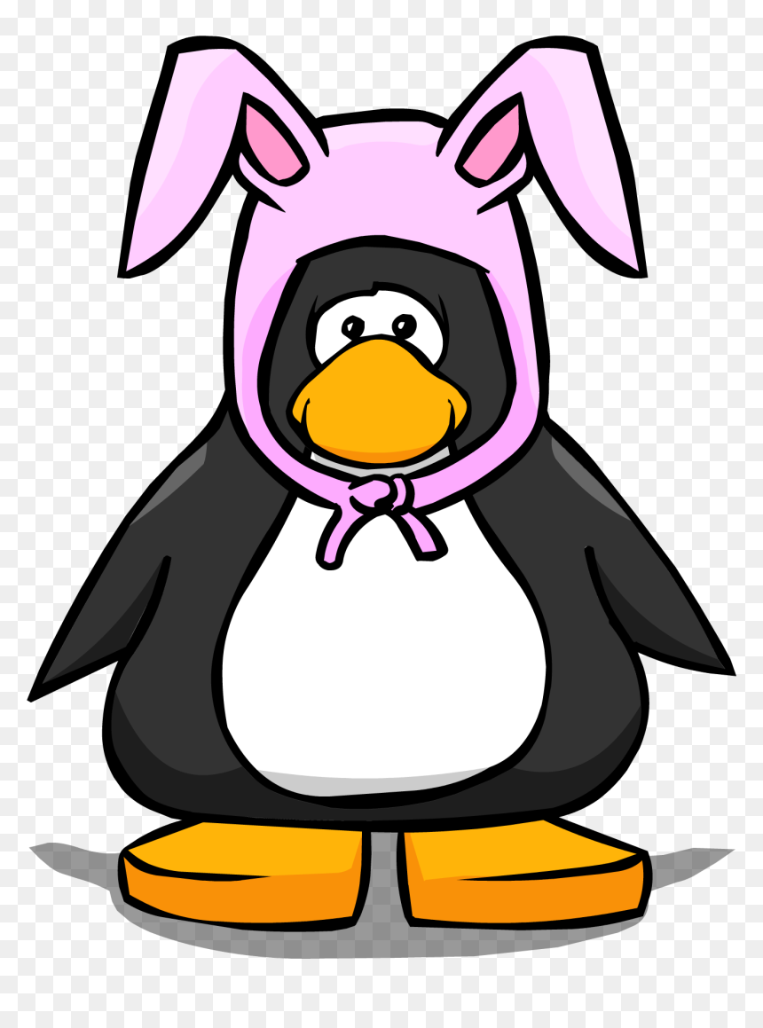 Bunny Ears Png - Penguin With A Santa Hat, Transparent Png - easter bunny ears png