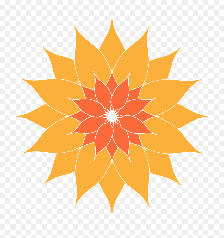 Orange Clip Art Download - Connect The Dots Portrait, HD Png Download - bunga png