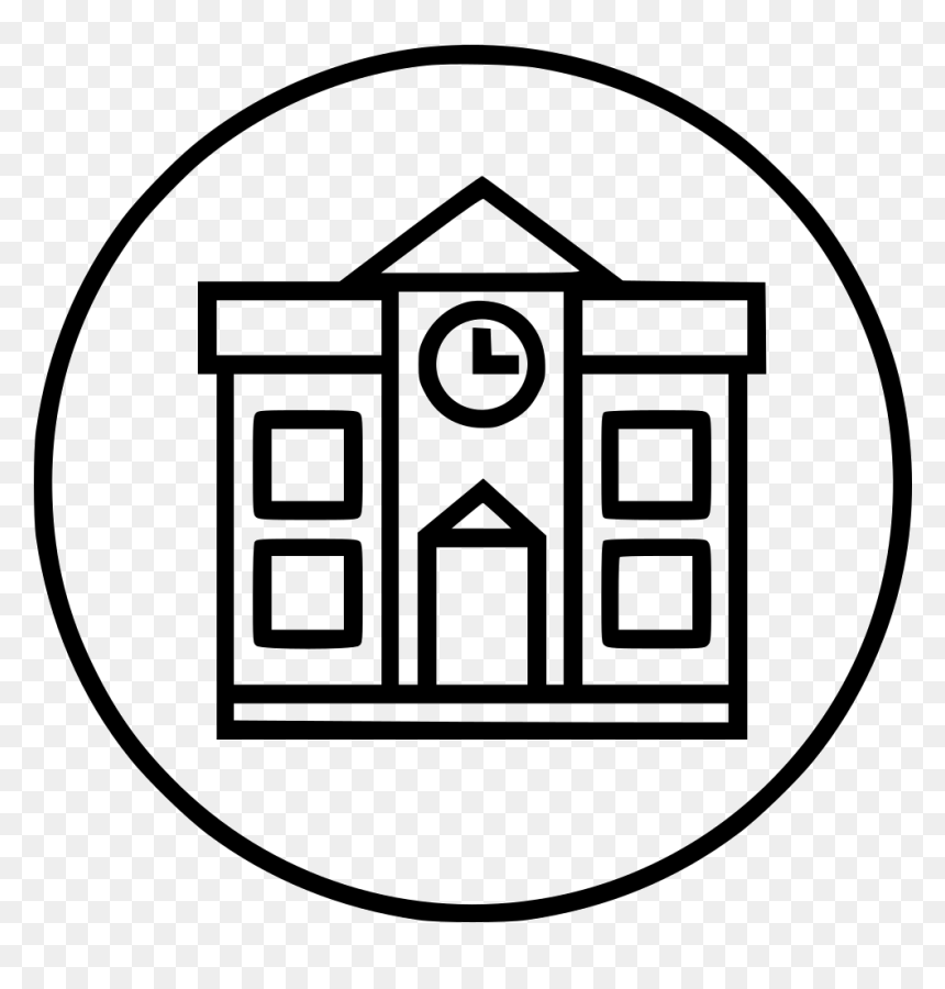 School Study Building Structure Architect Education - White School Icon Png, Transparent Png - architect png