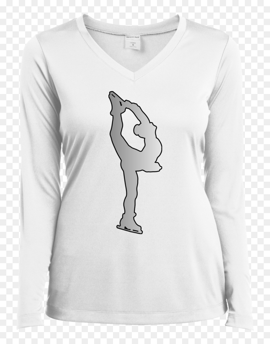 Figure Skating Top With Front And Back Design Sport - T-shirt, HD Png Download - saxophone silhouette png