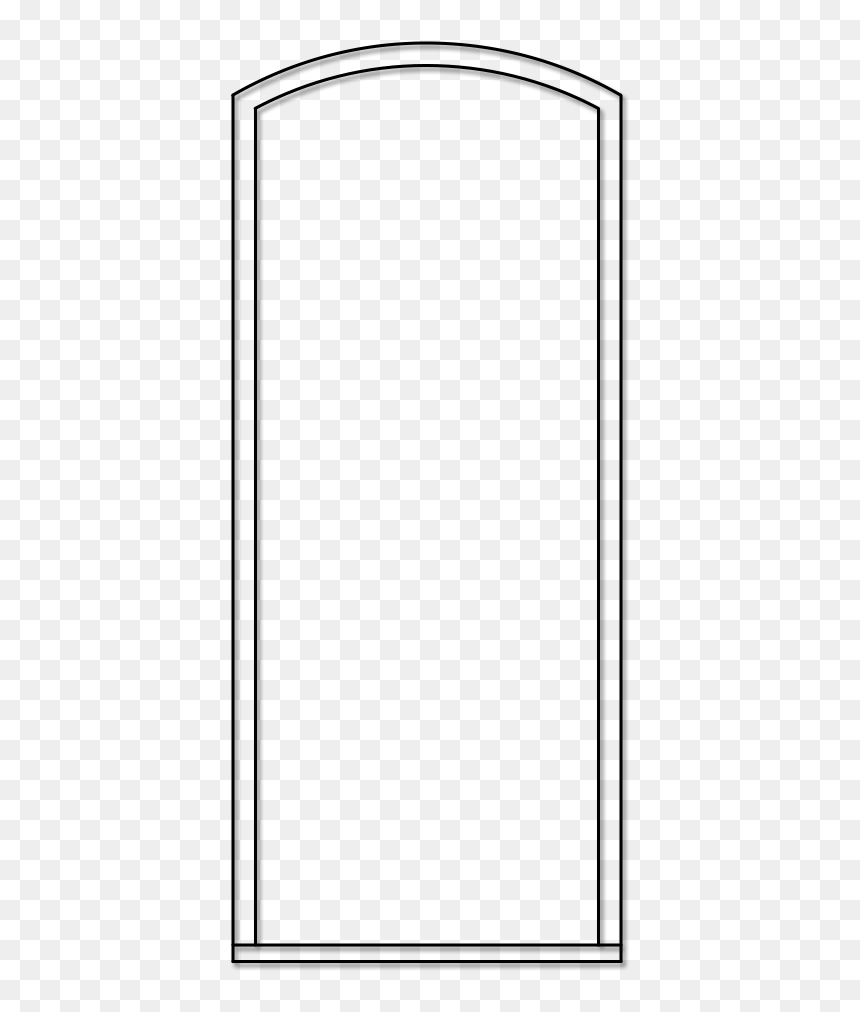 Arched Door Frame - Simple Border, HD Png Download - door frame png
