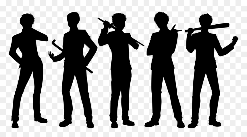 Yandere Sim New Delinquents, HD Png Download - saxophone silhouette png