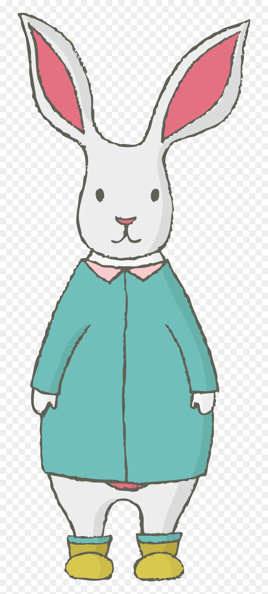 Transparent Dog Ears Clipart - Domestic Rabbit, HD Png Download - easter bunny ears png