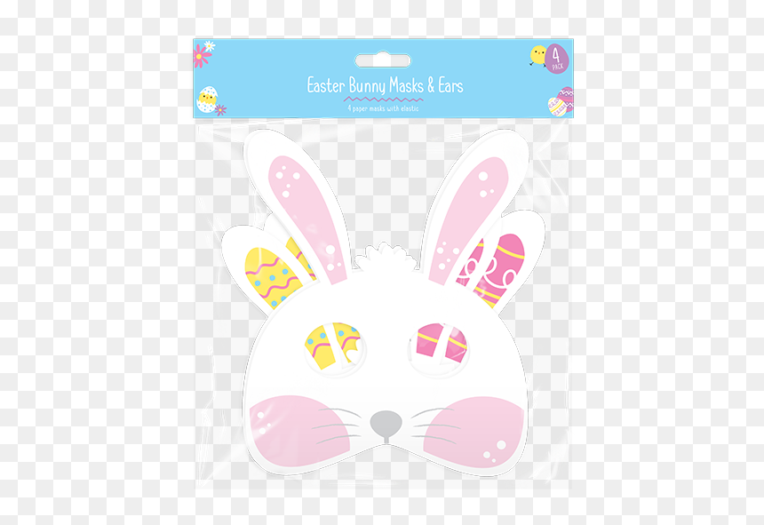 Easter Bunny Paper Mask & Ears - Cartoon, HD Png Download - easter bunny ears png