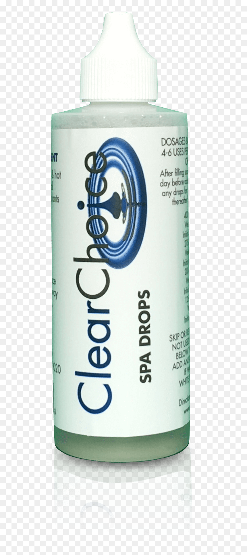 Clear Choice Spa Drops - Plastic Bottle, HD Png Download - water reflection png
