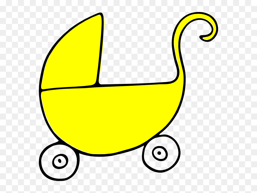Baby Shower Clip Art, HD Png Download - baby stroller png