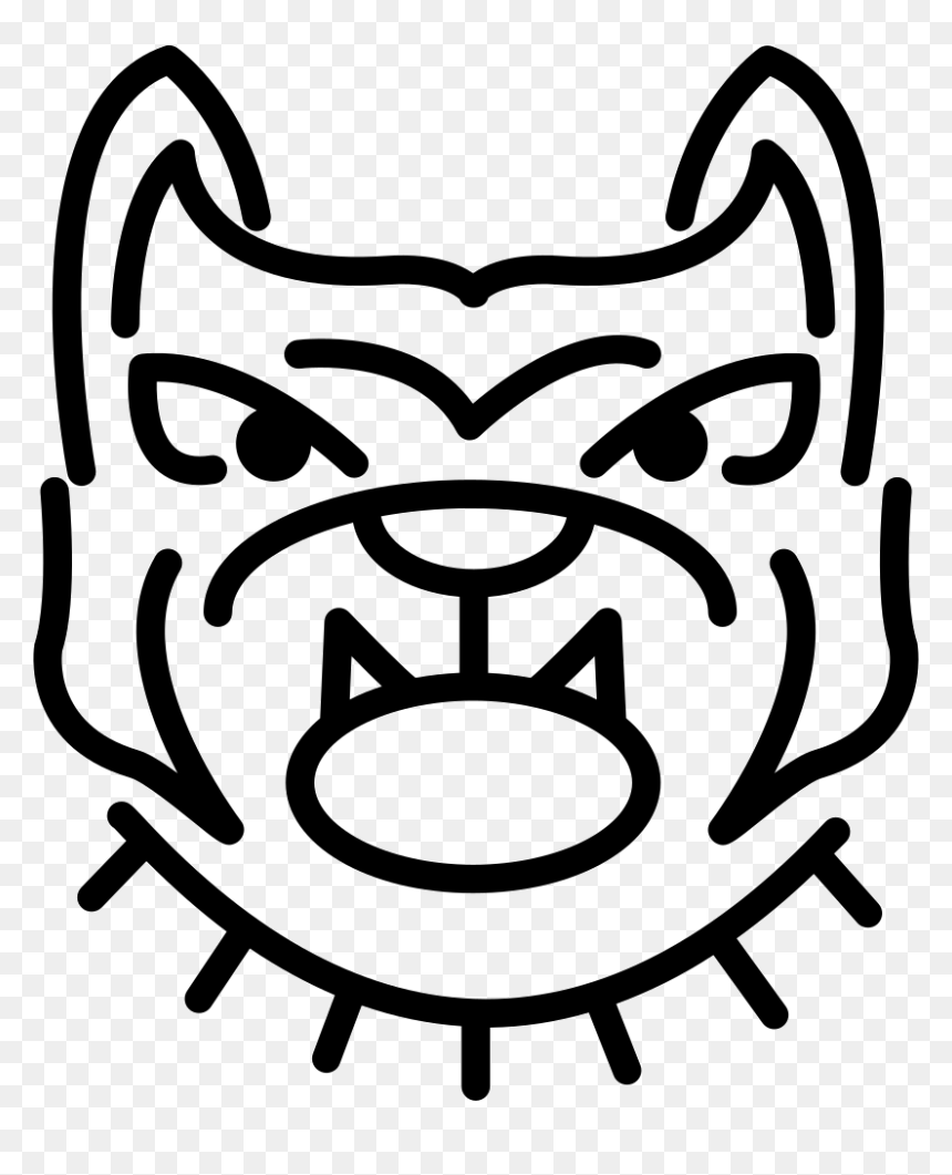 Bulldog Computer Icons Clip Art - Closed Eye Vector Png, Transparent Png - face outline png