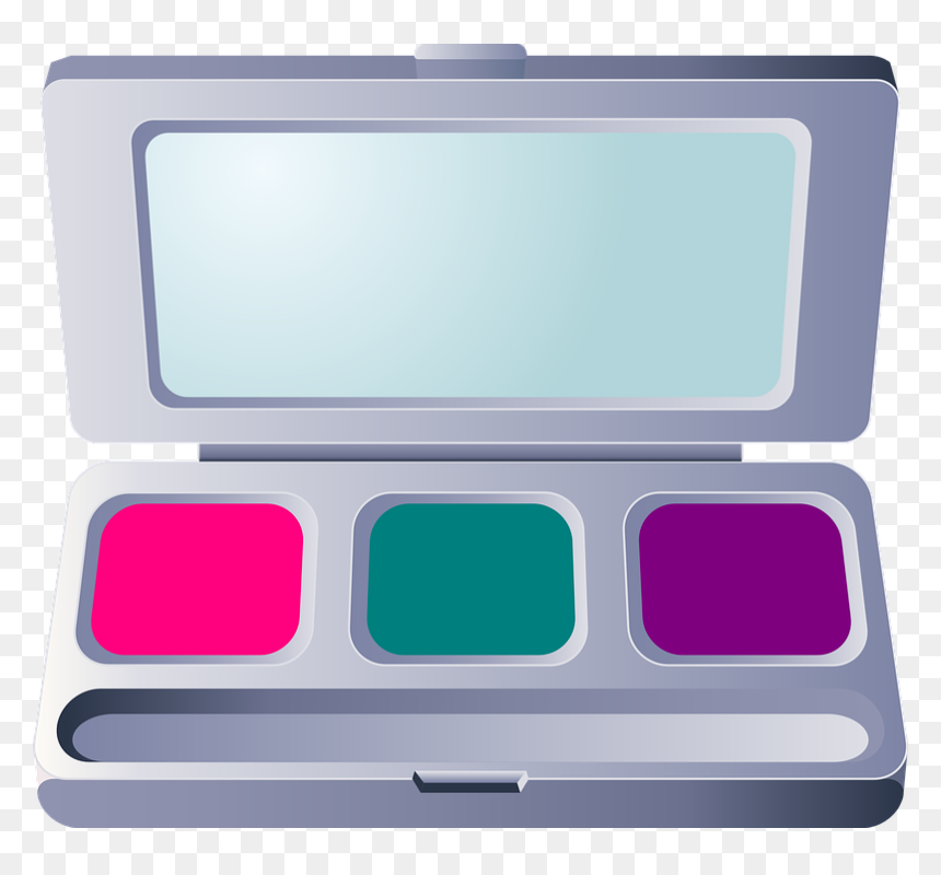 Makeup, Eyeshadow, Compact, Mirror, Case, Pink - Eye Shadow Clipart, HD Png Download - eye makeup png