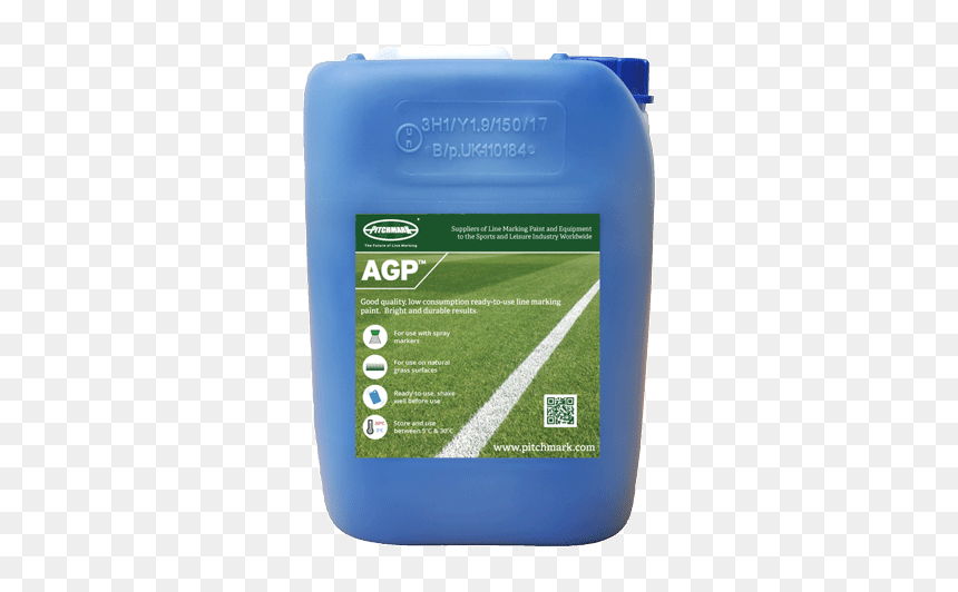 Image Of A 10 Litre Plastic Drum Of Agp Blue Pitch - Bag, HD Png Download - spray paint line png