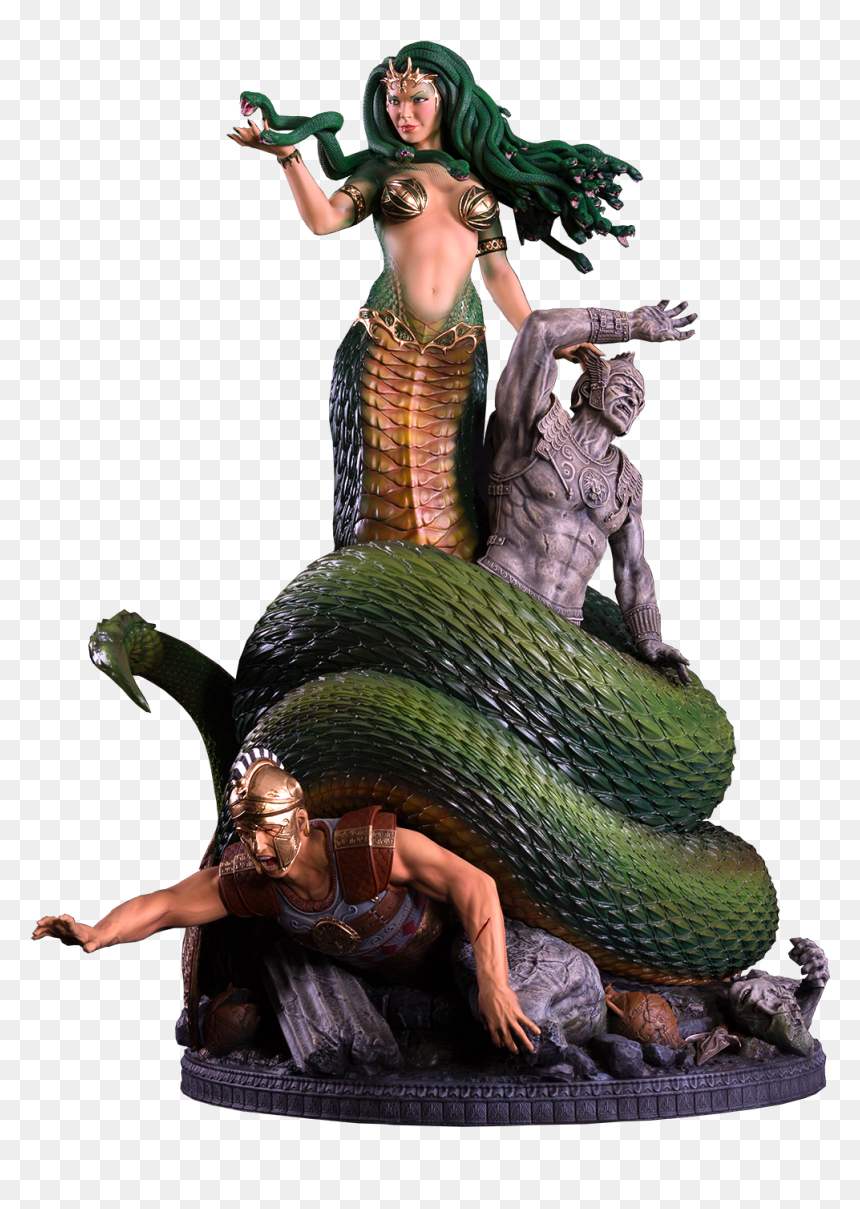 Transparent Greek Statues Png - Greek Mythology Medusa Kiss, Png Download - greek statues png