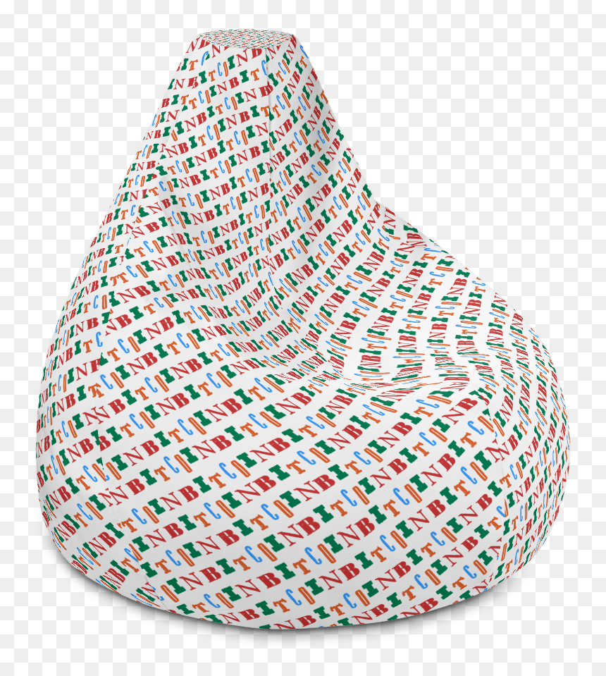 Bitcoin Multicolor Bean Bag Chair - Bean Bag Chair, HD Png Download - bean bag png