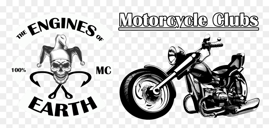 Motocycle Clubs Portal Banner Copy - Motorcycle Bike Cartoon Png, Transparent Png - chopper motorcycle png