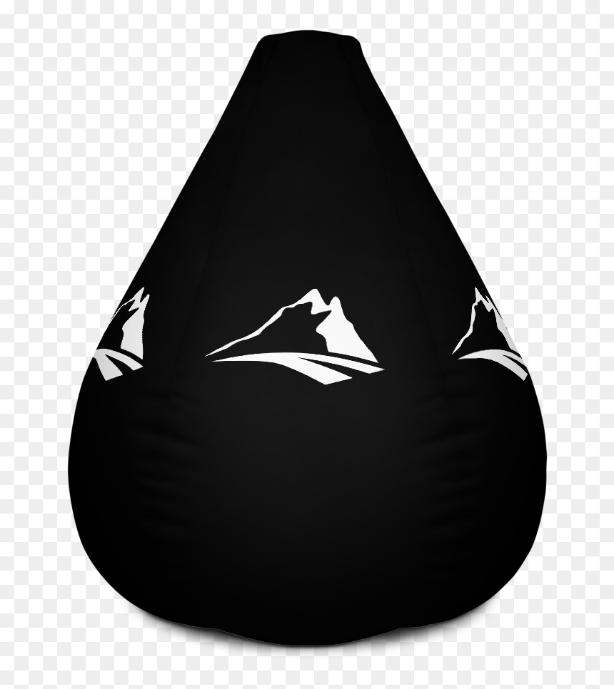 Black Logo Mockup Back Default White, HD Png Download - bean bag png