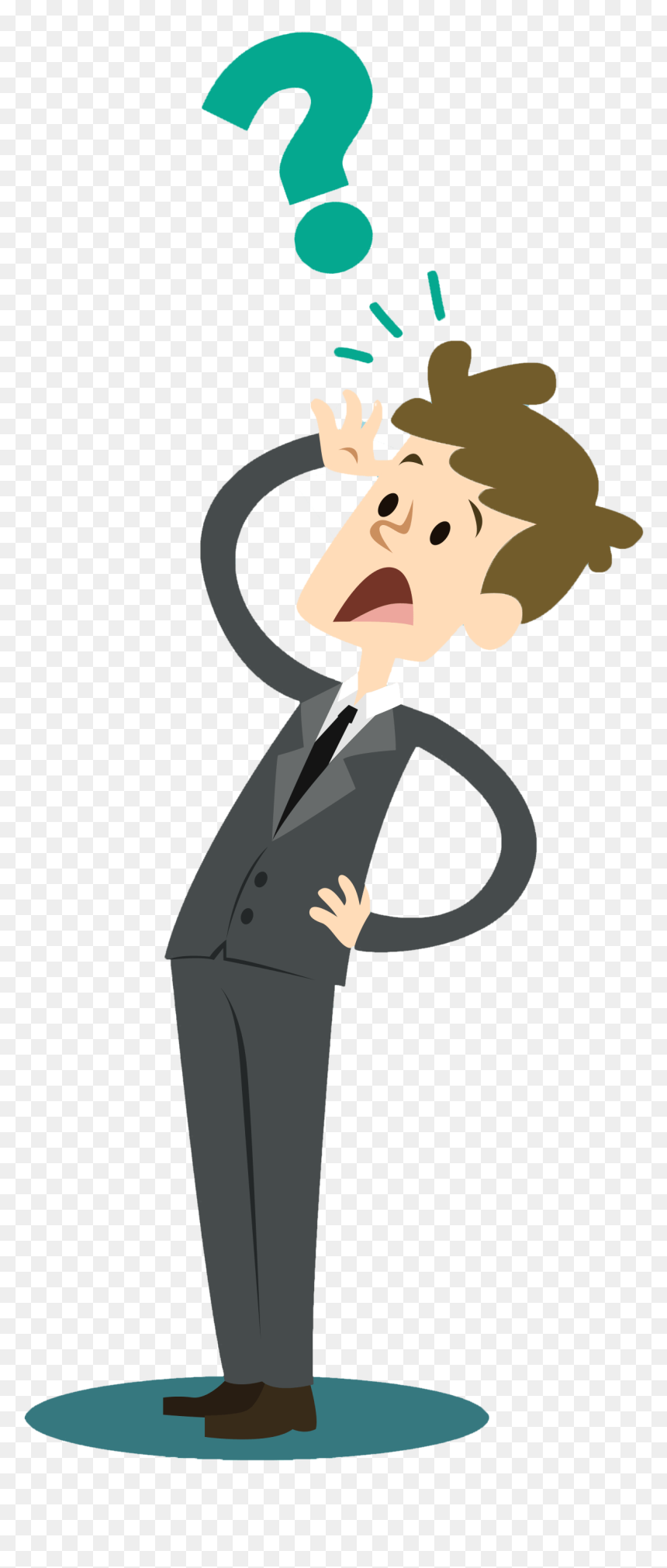 Our Panel Of Experts Consist Of Chartered Accountants - Cartoon Character Questions, HD Png Download - cartoon man png
