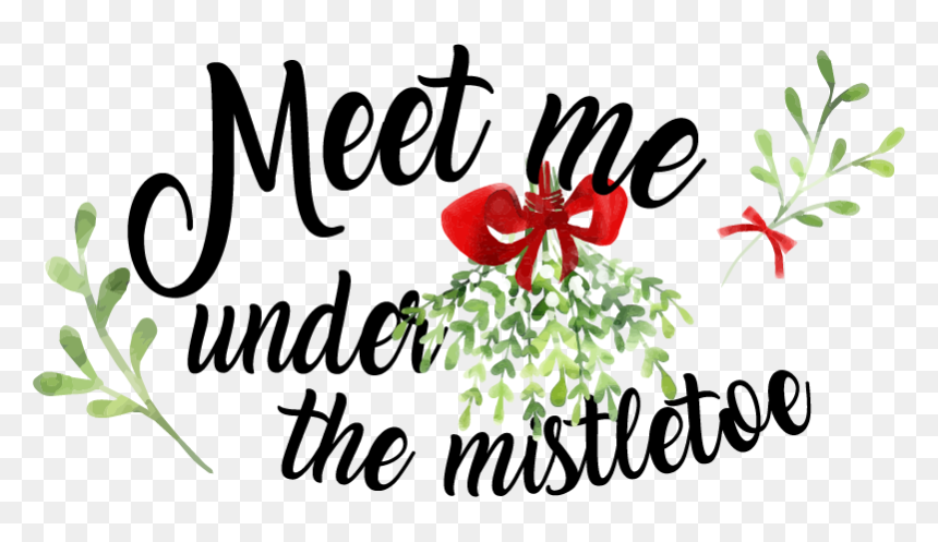 Calligraphy, HD Png Download - christmas mistletoe png