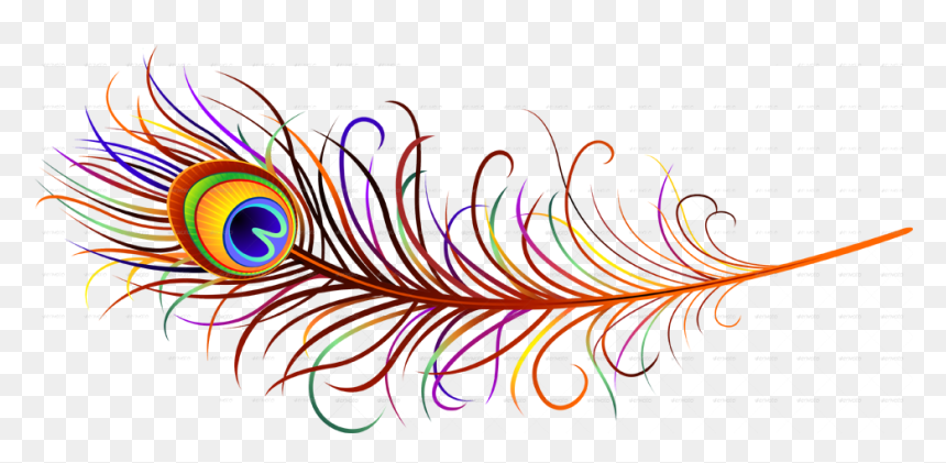 Krishan Bhajan Sandhya - Peacock Feather Png Hd, Transparent Png - feather clipart png