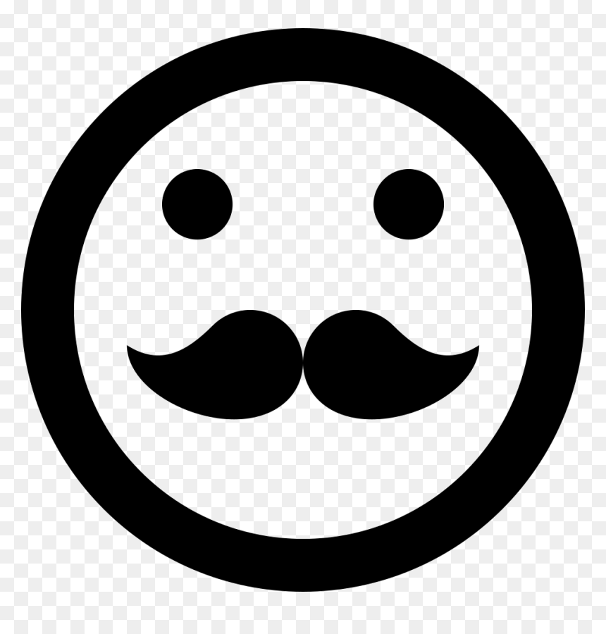 Hipster Emoticon Smiley Mustache Face - Saint Quotes On Christian Fellowship, HD Png Download - hipster mustache png