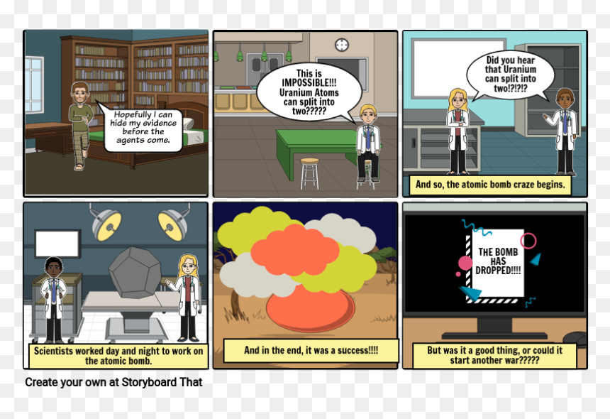 Cartoon, HD Png Download - atom bomb png