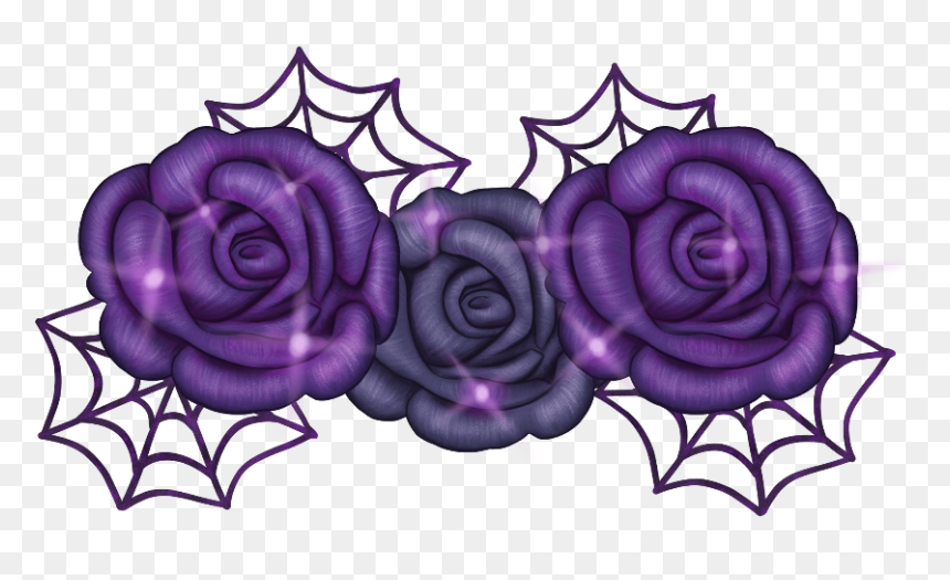 #flores #flower #vector #morado #halloween #destellos - Halloween Flower Png, Transparent Png - flores vector png