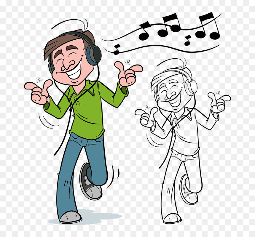 Man, Music, Dancing, Dance, People, Male, Person, HD Png Download - dancing people png