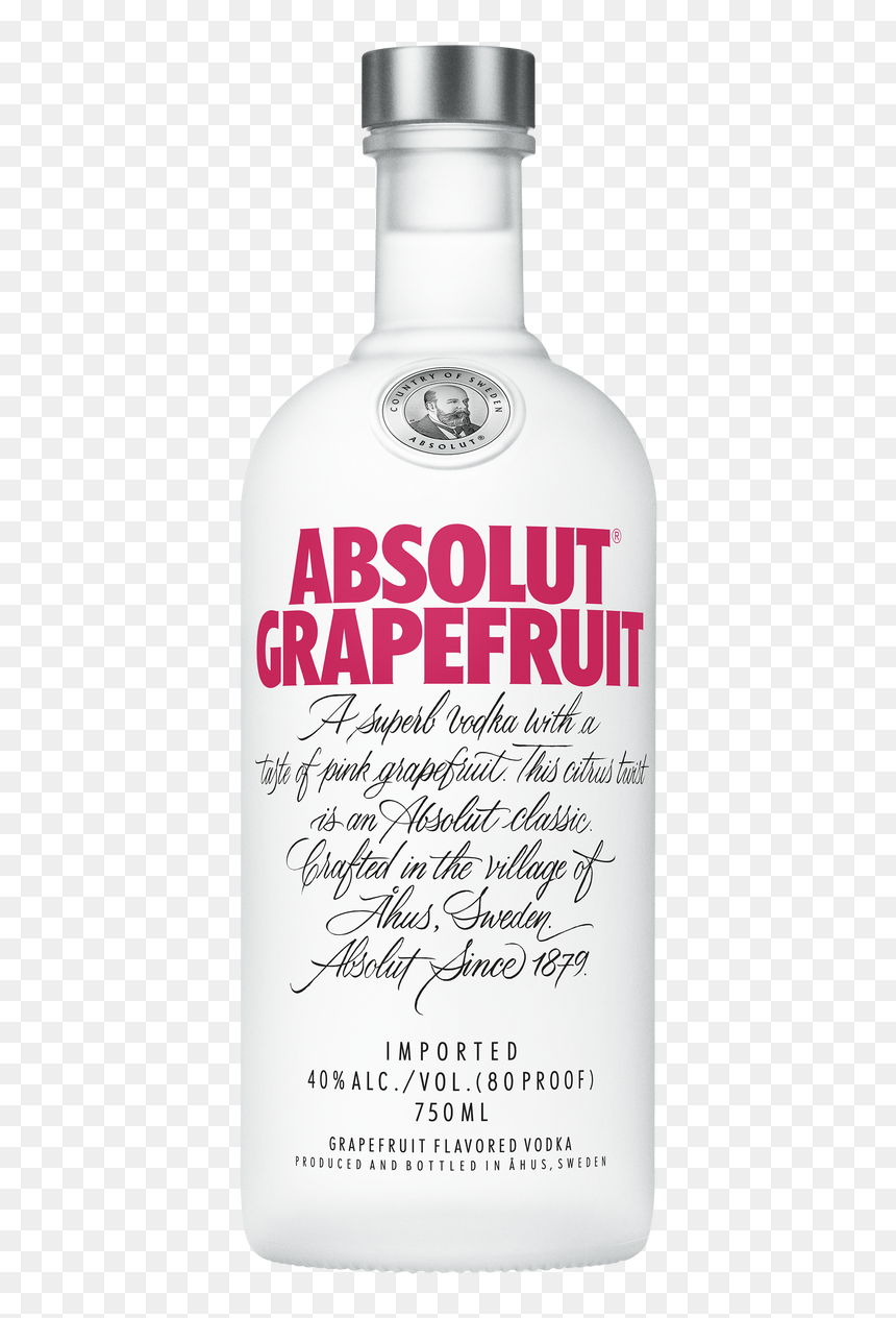 Absolut Grapefruit Vodka - Absolut Vodka, HD Png Download - absolut vodka png