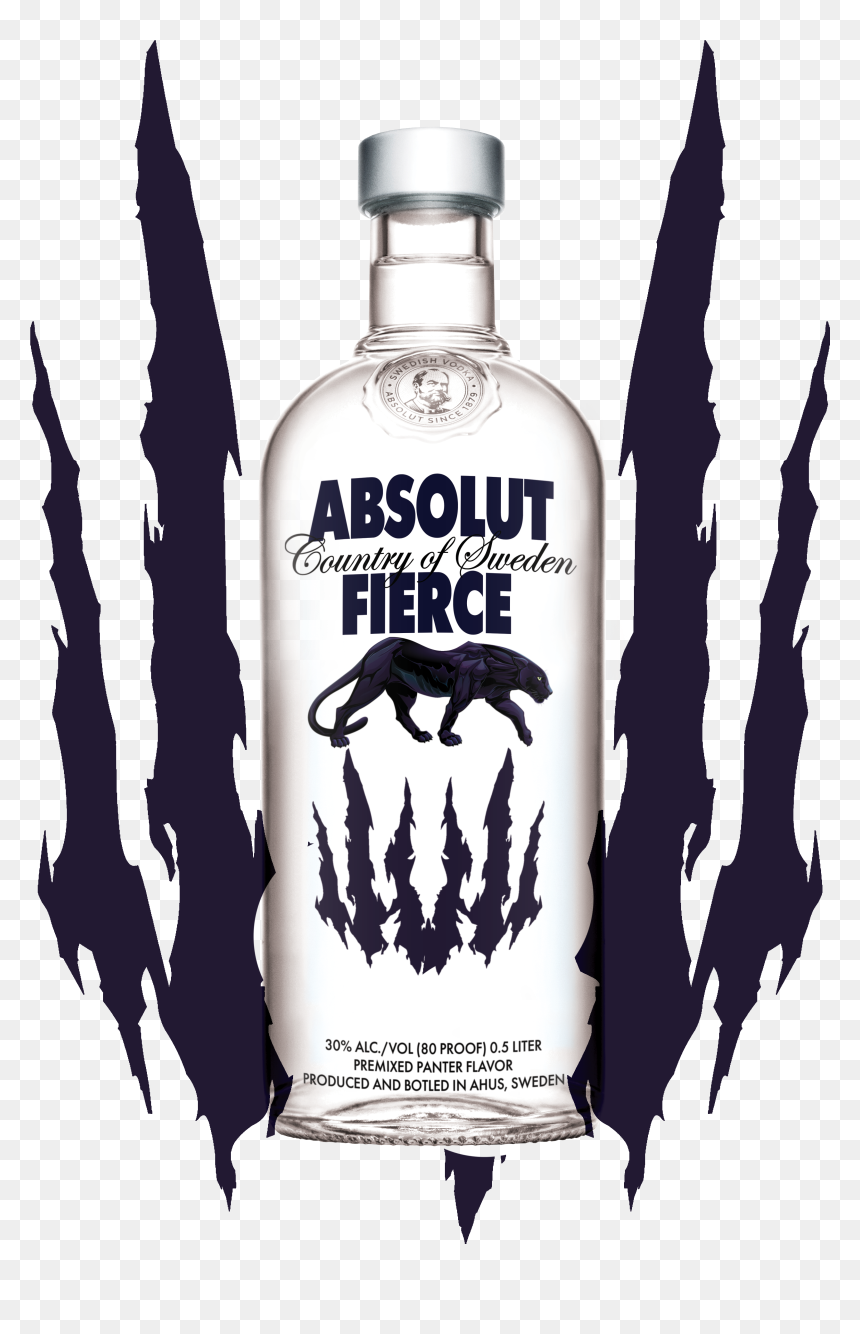 Claws Silhouette, HD Png Download - absolut vodka png