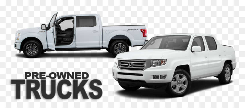 Used Honda Trucks - 2016 White Honda Ridgeline, HD Png Download - truck top view png