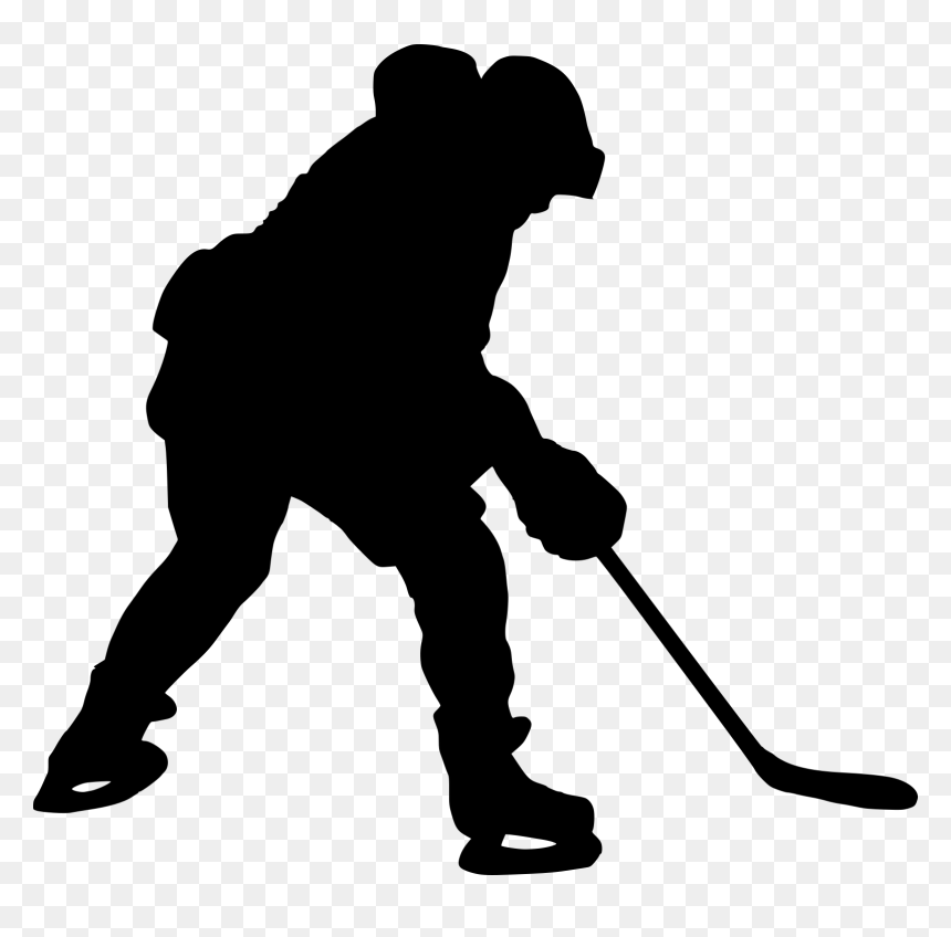 Field Silhouette At Getdrawings - Hockey Silhouette Png, Transparent Png - hockey sticks png