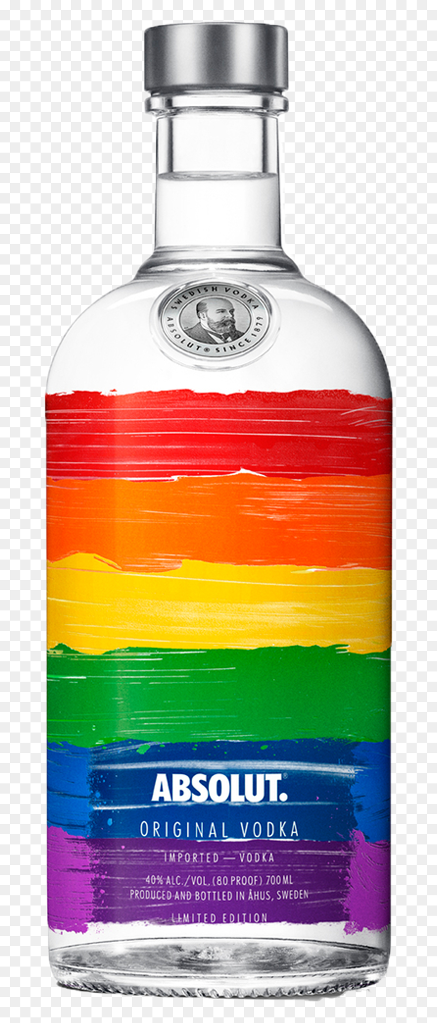Absolut Rainbow Vodka 700ml - Absolut Vodka Pride Bottle 2018, HD Png Download - absolut vodka png