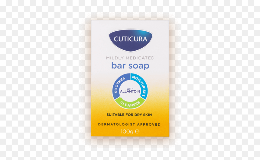 Cuticura Mildly Medicated Bar Soap - Skin Care, HD Png Download - bar of soap png