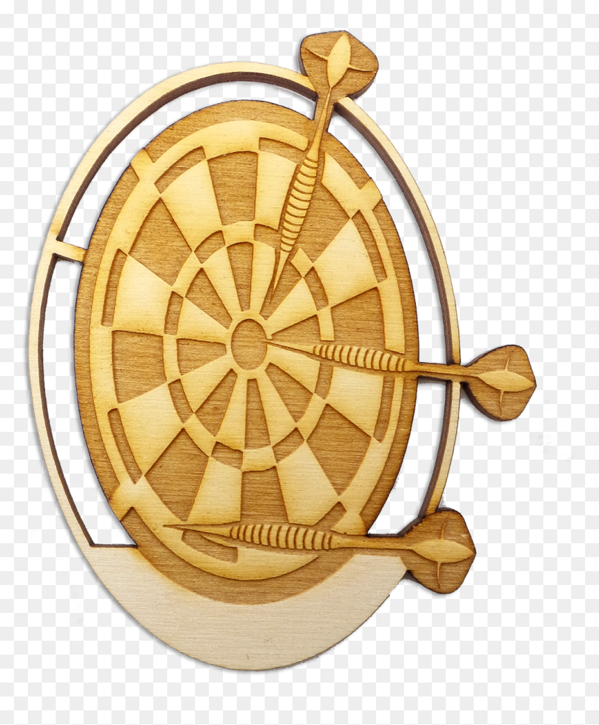 Personalized Dart Board Ornament - Bronze Medal, HD Png Download - dart board png