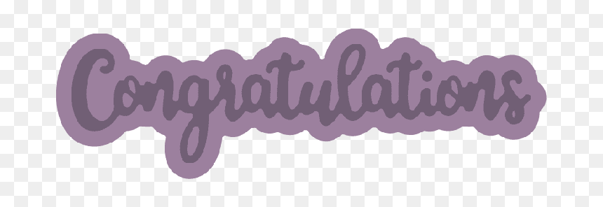 Merry Christmas Png Purple, Transparent Png - congratulation png