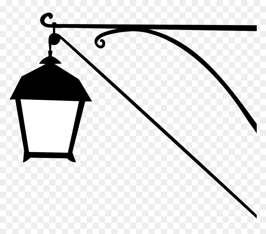 Street Lamp-silhouette Clip Arts - Transparent Lantern Street Light Png, Png Download - streetlight png