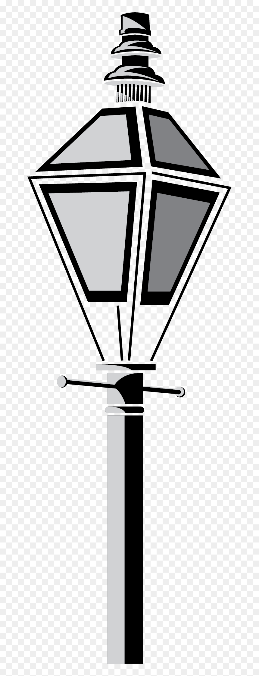 New Orleans Lamp Post Vector Clip Art - New Orleans Light Pole, HD Png Download - streetlight png