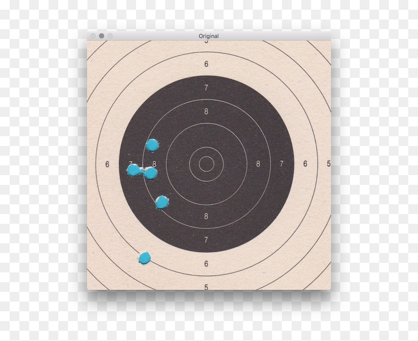 Original Image - Circle, HD Png Download - bullet hole paper png