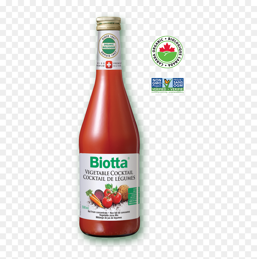 Biotta® Organic Vegetable Juice - Jus De Légumes Biotta, HD Png Download - juices png