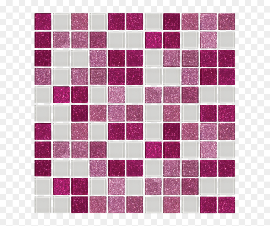 Pink, Raspberry Glitter And White Glass Tile Mix"
 - Glass Tile, HD Png Download - white glitter png