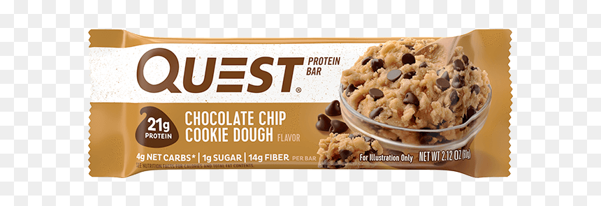 Quest Protein Bar Chocolate Chip Cookie Dough, HD Png Download - chocolate chip cookies png