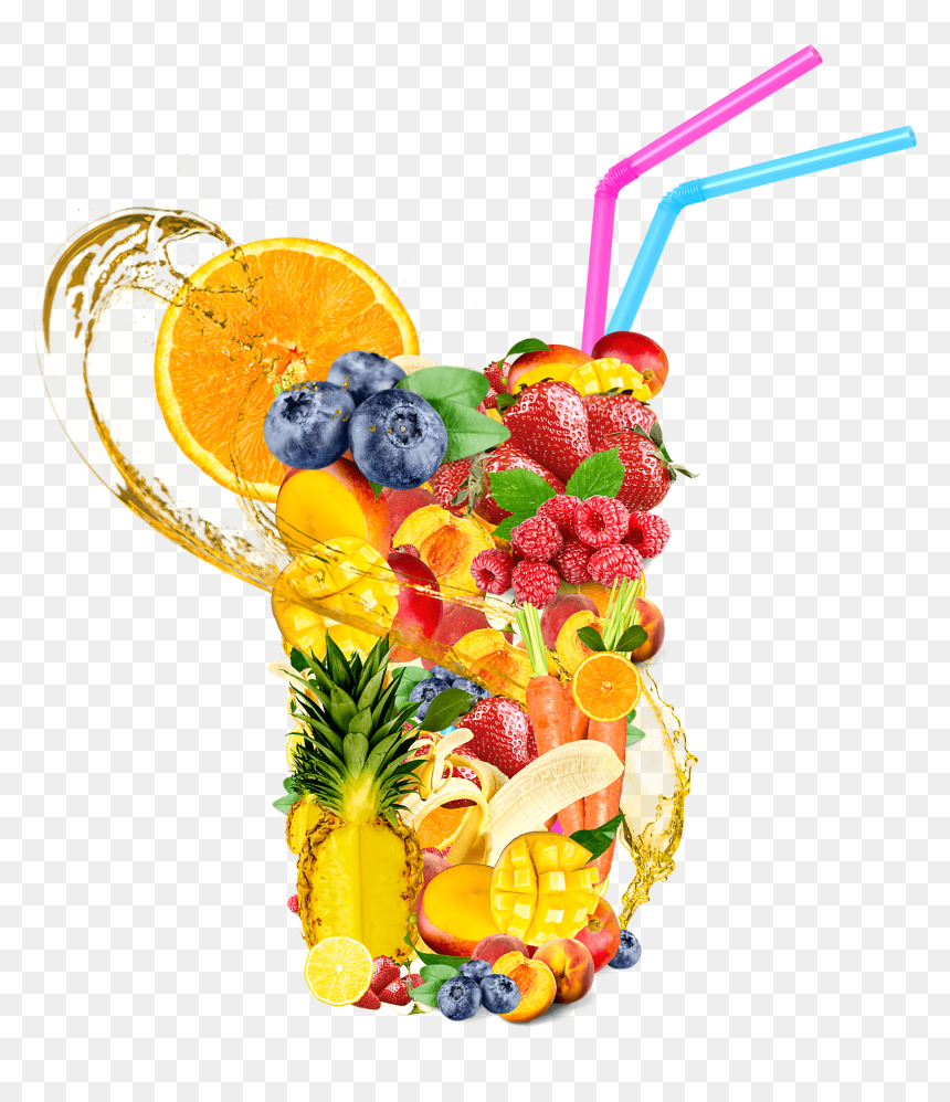 Image Of Fruits And Vegetables To Juice, HD Png Download - juices png