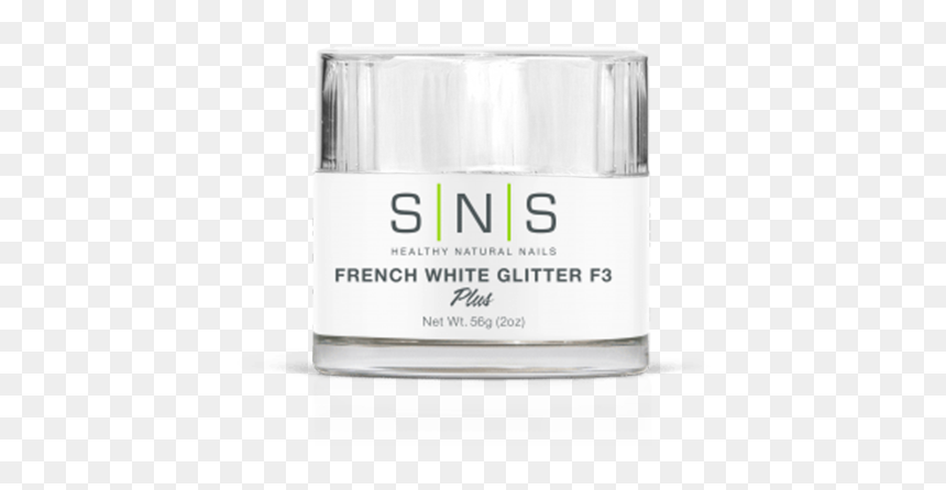 Sns Dipping Powder, 03, French White Glitter F3, 2oz - Bar Soap, HD Png Download - white glitter png
