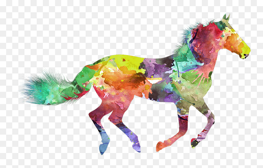 Transparent Race Horse Png - Race Horse Water Color, Png Download - race horse png