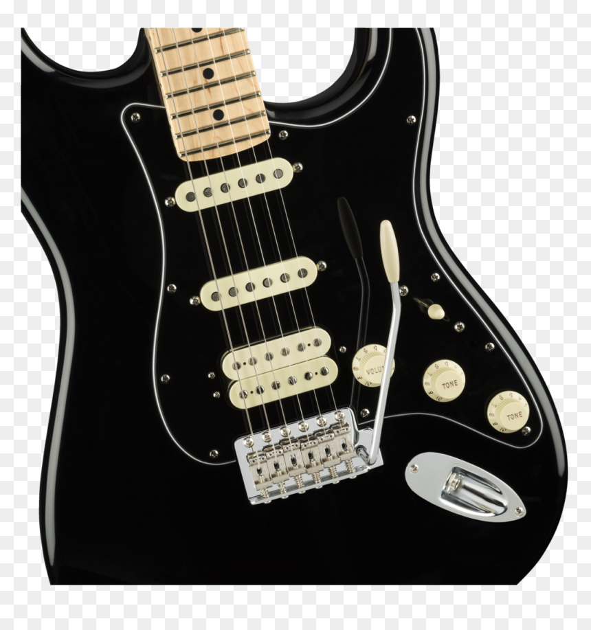 Black Fender Stratocaster Hhs, HD Png Download - fender stratocaster png